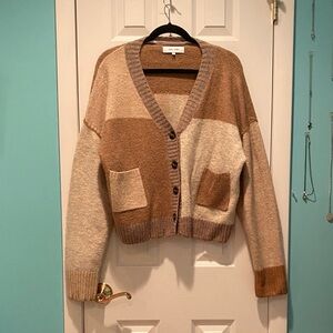 John + Jenn Multitone Cardigan Sweater